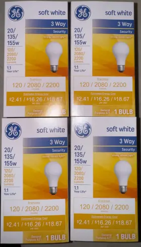 20WATT GE Light Bulb Screw