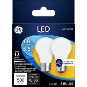 043168259866 GE Led Bulb Equivalence Frosted