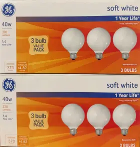 043168265379 GE Watts Globe Bulb Base Pack