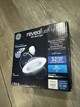 043168478144 GE Reveal Recessed Recess Downlight Flood Led