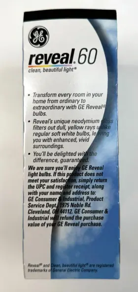 043168486880 GE Reveal Light Bulbs Pack Box #2