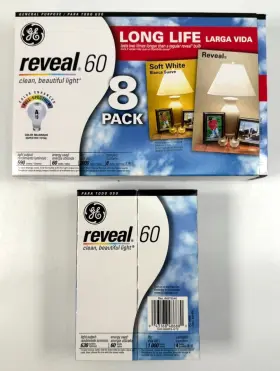 043168486880 GE Reveal Light Bulbs Pack Box #3