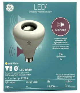 043168513838 GE Lighting Led Speaker Floodlight Bulb