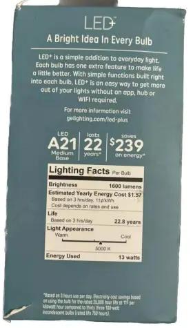 043168515016 GE Led Dusk Dawn Bulb Base Auto #2