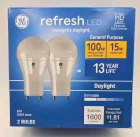 043168515283 GE Refresh Led Dimmable Light Bulb Nop