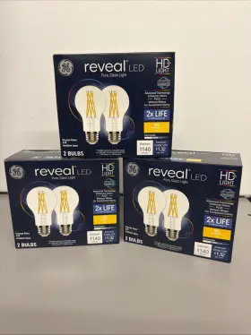 043168515368 GE Bulbs Reveal Led Crystal Base Dimmable