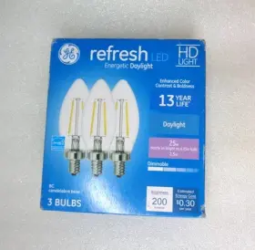 043168516037 GE Refresh Led Deco Candle Bulbs Pack