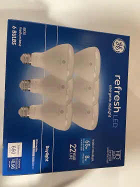 6-PACK GE Refresh Dimmable Led Light Fixture