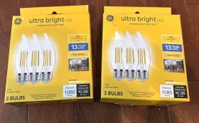 043168544436 GE Ultra Bright Led Bulb Pack Dimmable Cam Base