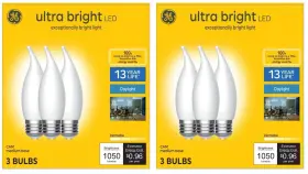 043168544467 GE Bulbs Ultra Bright Led Light Candle