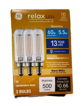 043168555043 GE Pack Relax Led Candelabra Base Neutral Light