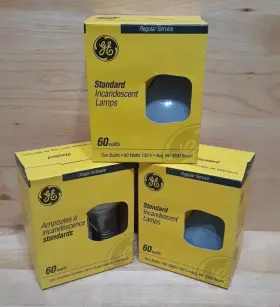 L5M-2E4 GE Standard Service Lightbulbs