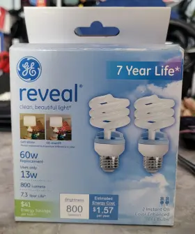 043168674522 GE Lighting Energy Smart Cfl Spiral Light Bulb
