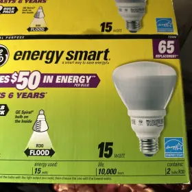 Ge 043168729840 3 Bulbs Energy Smart 65 Replacement 15 W Directional Indoor Floodlight R 30