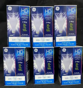 043168738651 GE Bulbs Reveal Lighting Radiant