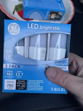 043168793698 GE Led Bright Stik Pack Dimmable Lum