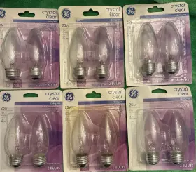 043168910248 GE Lighting Watts Crystal Bm Ceiling Fan Bulbs
