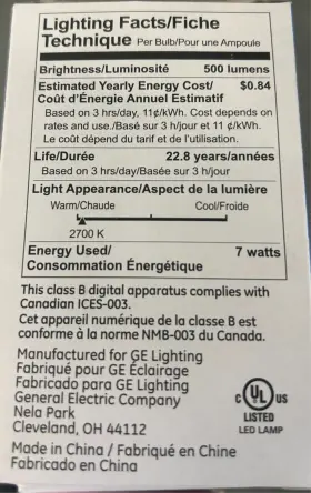 LED7DP203W827 GE Lighting Led Bulb #3