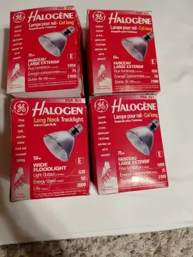 Ge 043168970235 4 50w/75w Par 30 Floodlight Bulbs Tracklight Short Neck 526 Long Life-new