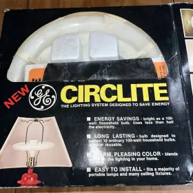 043168980180 GE Nos Circlite Bulb Adapter Florescent Bright
