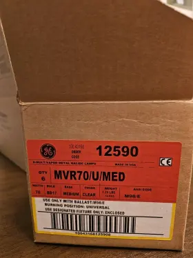 12590 GE General Electric Vapor Med Light Bulb