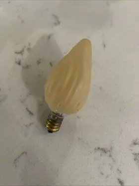 15FC GE Block Flame Tip Volts Candelabra Base Bulb #2