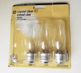 16049 GE Chandalier Bulbs Bent Tip