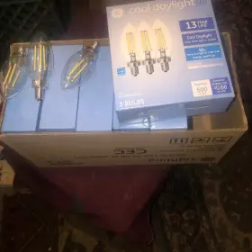 Ge 1890-1445 Cool Daylight Led E12 6 Boxes 18-bulb Case 60w 500 Lumens Not For Reg. Lamps