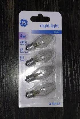 20572 GE Night Light Bulbs Fasts