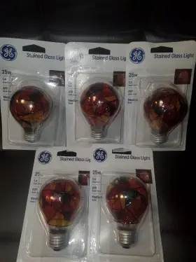 313035887820 GE Stained Glass Light Bulb