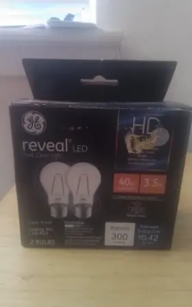 31885 GE Reveal Led Ceiling Fan Light Bulbs Frosted