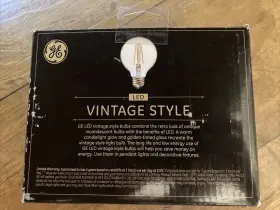 33548 GE Pack Light Bulb Dimmable Candle Amber Glass #3