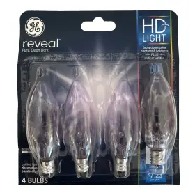 42973 GE Reveal Candelabra Base Bulbs