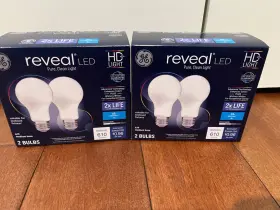 44943 GE Reveal Led Bulbs Dimmable Pack