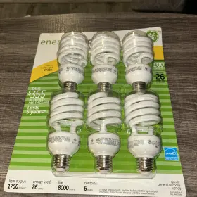 47709 GE Energy Smart Fluorescent Light Bulbs Pack