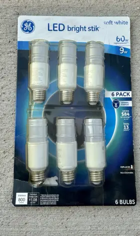 61601 GE Bright Stik Led Light Bulb