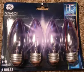 64520 GE Reveal Light Pack Base Bulbs