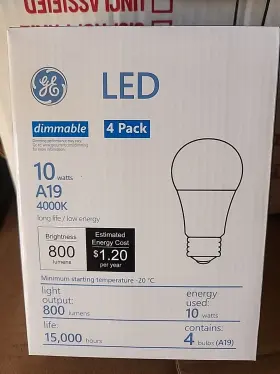 Esgsgsg GE Led Watts Pack Bulbs Dimmable