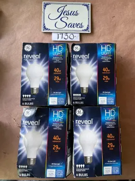 67770 GE Reveal Pure Clean Usage Light Bulbs