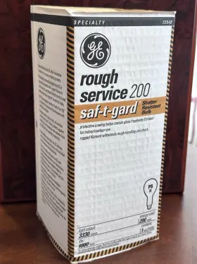 72548 GE Specialty Rough Service Base Light Bulb