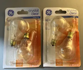 74037 GE Crystal Faceted Ceiling Fan Intermediate Bulbs