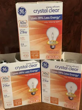 78795 GE Crystal Light Bulbs