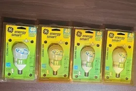 78937 GE Cfl Ceiling Fan Light Bulb Pack Candelabra Base