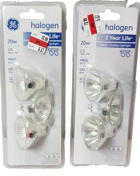 85289 GE Track Recessed Recess Light Bulb Pack