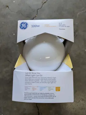90832 GE Frosted Globe Light #3