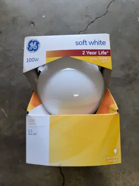 90832 GE Frosted Globe Light