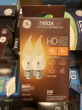 92319 GE Relax Led Cam Dimmable Bulbs