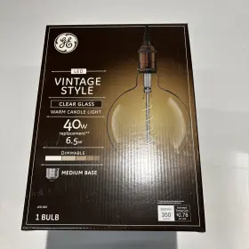 93099993 GE Led Eq Dimmable Globe Light Bulb