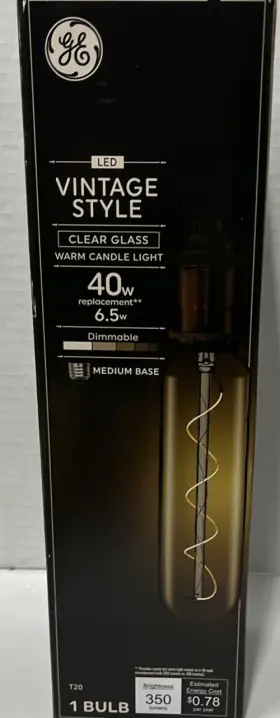 93100097 GE Led Light Bulb Candle Base