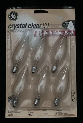 97277 GE Crystal Blunt Tip Bulbs Pack